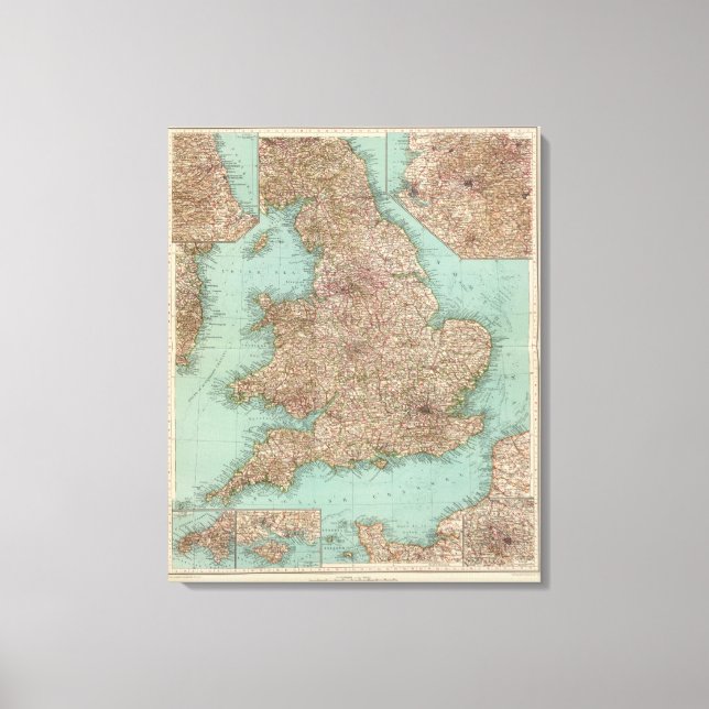 4748 Inghilterra, Galles Leinwanddruck (Vorderseite)