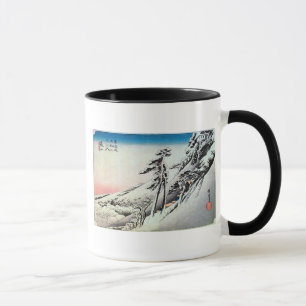 47. 亀山宿, 広重 Kameyama-juku, Hiroshige, Ukiyo-e Tasse