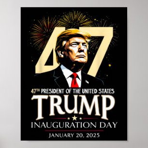 47. Amtseinführung von Präsident Trump am 20. Janu Poster