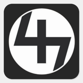 47 Aufkleber schwarz/schwarz