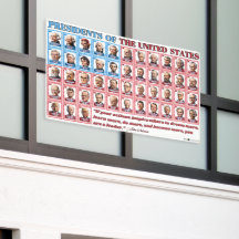 47 Cartoon US-Präsidenten Trump Außenbanner