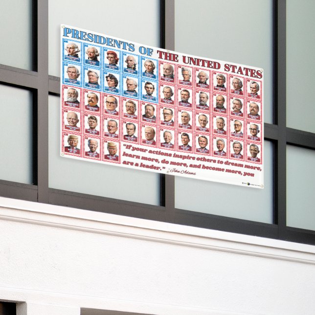 47 Cartoon US-Präsidenten Trump Außenbanner Banner (Äußeres Gebäude)