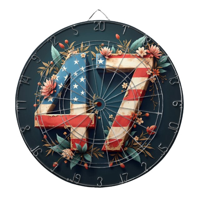 47 Donald Trump Dartscheibe (vorne)