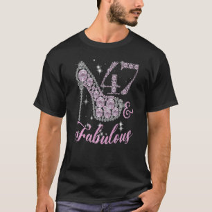 47 fabelhaft Funkelnd Pumps Schuhe 47. Geburtstag T-Shirt