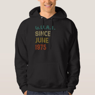 47. Geburtstag 47 Jahre alte Ziege seit Juni 1975 Hoodie