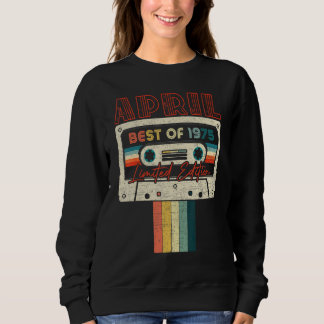 47. Geburtstag, 4. April, Best of 1975 Cassette Ta Sweatshirt