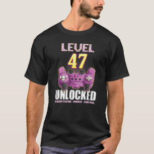 47. Geburtstag Gamer Jungen Mädchen 47 Jahre alt L T-Shirt