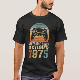 47. Geburtstag Junge Gamer Awesome seit Oktober 1 T-Shirt
