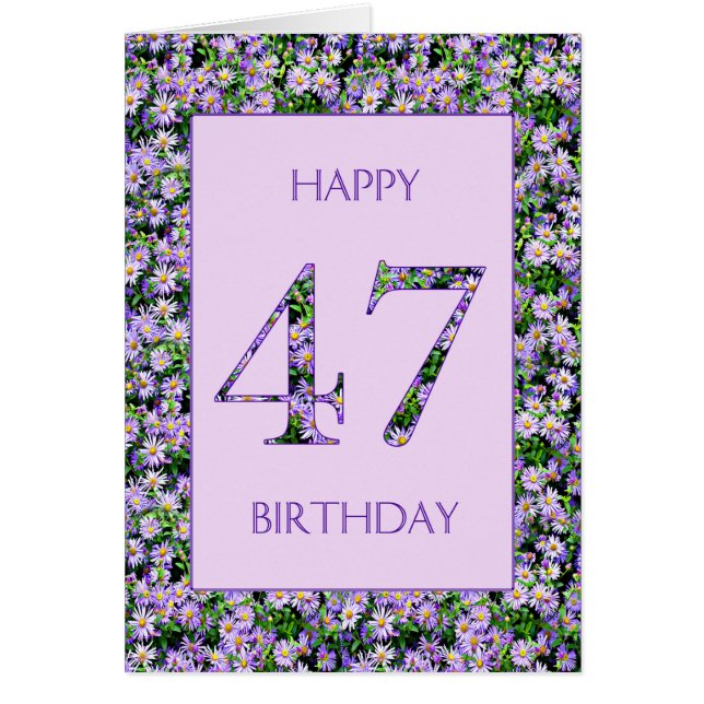 47. Geburtstag Lila Tageszeitung (Vorne)
