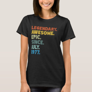 47. Geburtstag Männer Frauen Phantastisch Epic Sei T-Shirt