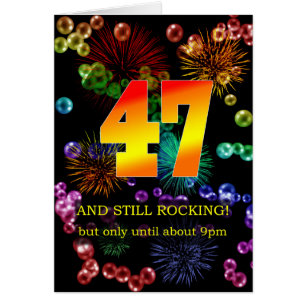 47. Geburtstag noch rocken