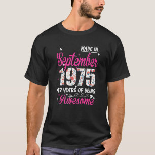 47. Geburtstag Phantastisch seit September 1975 T-Shirt