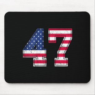 47 Geburtstags-Shirt Usa-Flagge Sportteam-Trikot C Mousepad