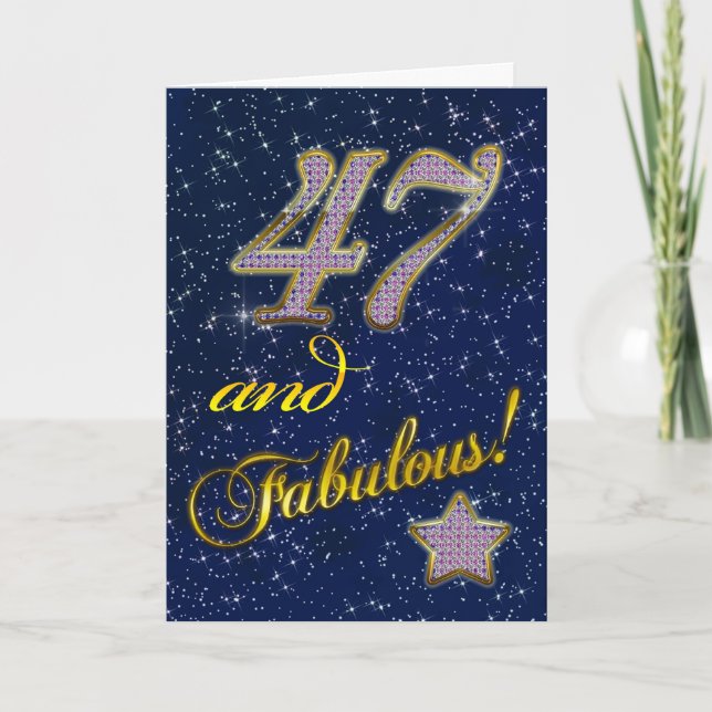 47. Geburtstagsfeier Einladung (Vorderseite)