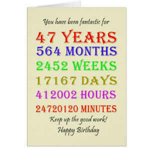 47. Geburtstagsfeiertage