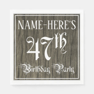47. Geburtstagsparty - Extravagantes Drehbuch, Imi Serviette