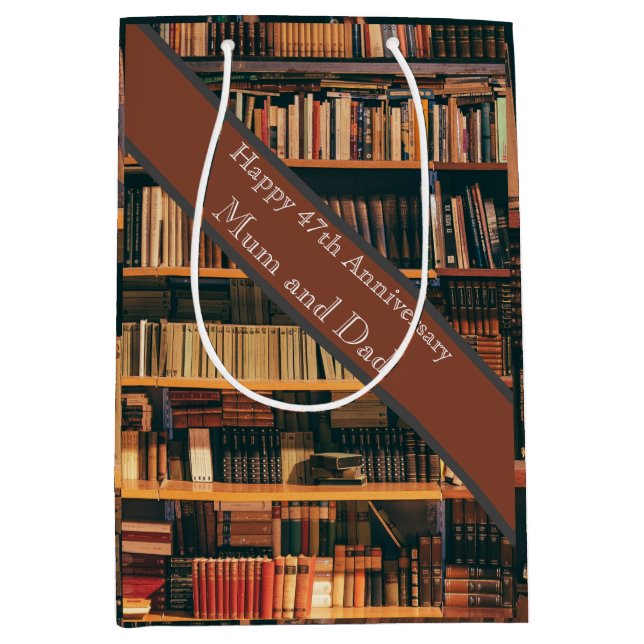 47. Hochzeitstag Mittlere Geschenktüte (Vorderseite)