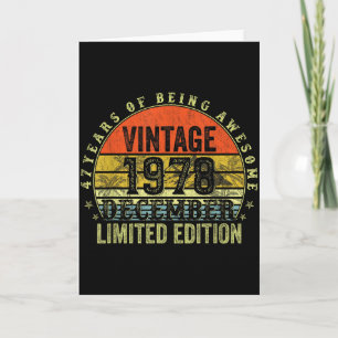 47 Jahre alte Geburtstagsgeschenke für Männer Deze Karte