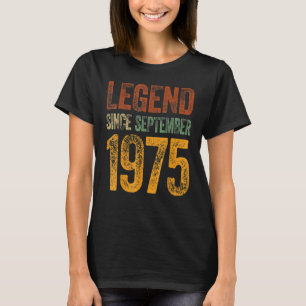 47 Jahre alte Legende seit September 1975 47. Bir T-Shirt