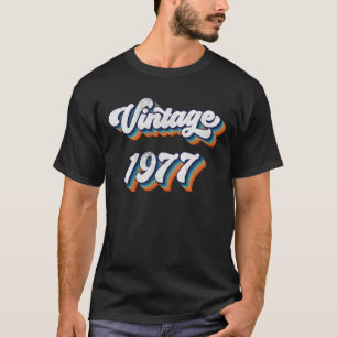 47 Jahre Altes Geschenk Männer Frauen Vintag 1977  T-Shirt