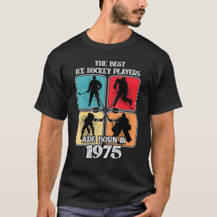 47-jähriger Eishockeyspieler 1975 47. Geburtstag V T-Shirt