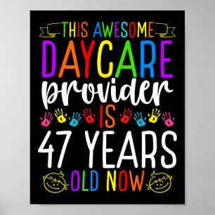 47-jähriger Geburtstag eines Tagesstättenanbieters Poster