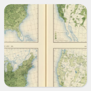 47 Mais 1890 Quadratischer Aufkleber