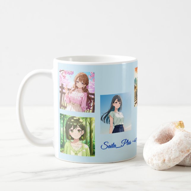 47_Plus – Anime Character Series Kaffeetasse (Mit Donut)