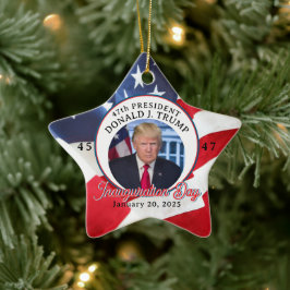 47. Präsident Donald J. Trump Tag der Amtseinführu Keramik Ornament