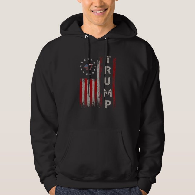 47. Präsident Donald Trump 47 US-amerikanische Fla Hoodie