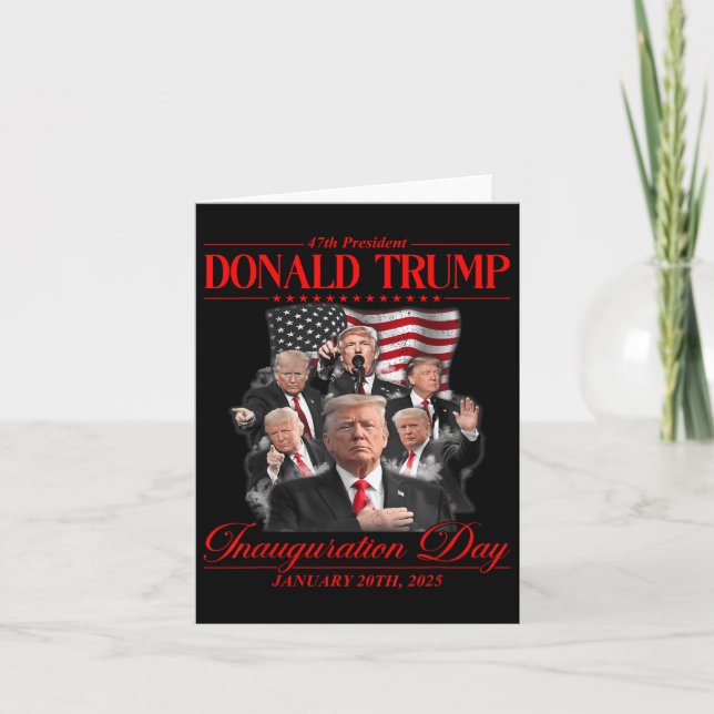 47. Präsident Einweihung des Staat Trump 202 Karte (Vorderseite)