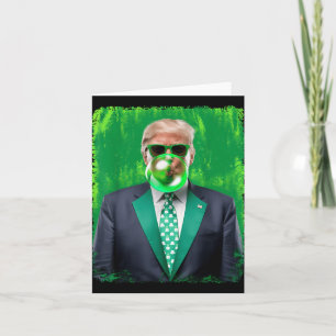 47. Präsident St Patricks Day Irish Trump B Karte