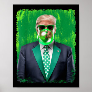 47. Präsident St Patricks Day Irish Trump B Poster