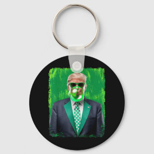 47. Präsident St Patricks Day Irish Trump B Schlüsselanhänger