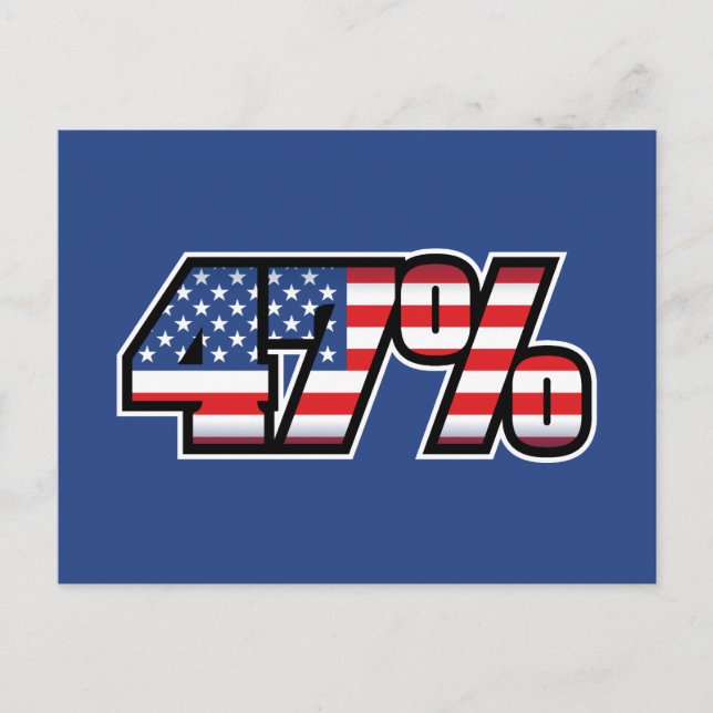 47 Prozent Postkarte (Vorderseite)