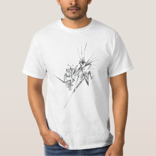 47 Schwarze Weiße Abstrakte Stammes-Tattoo-Kunst T-Shirt