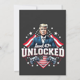 47. Stufe des unverschlossenen Trump-Won-Inagurati Einladung
