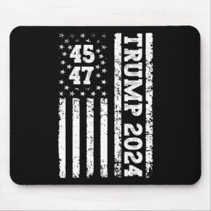 47 Trump 2024 Amerikanische Flagge 2 Mousepad