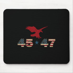 47 Trump 2024 Präsident Wahl Patriotic Eagle U Mousepad