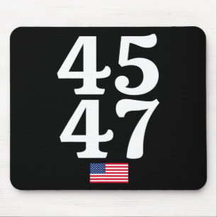 47 Trump 2024 US-amerikanische Flagge Mousepad