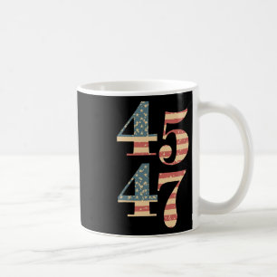 47 Trump 2024 Vintag Flag Unterstützung Trump 45 4 Kaffeetasse