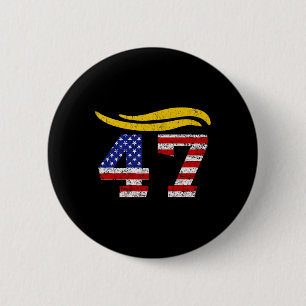 47 Trump Haar Vintage Button