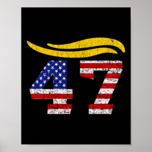 47 Trump Haar Vintage Poster