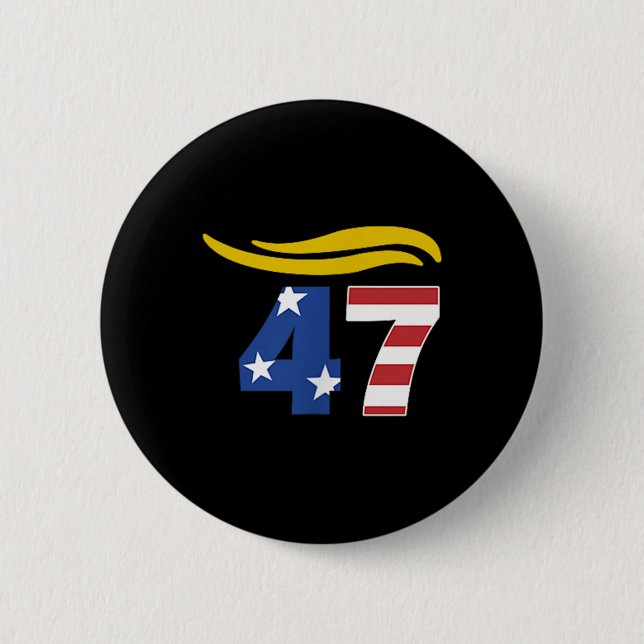 47 Trump Hair _1 Button (Vorderseite)