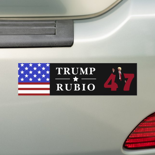 47 Trump Rubio 2024 Autoaufkleber (Auf Auto)