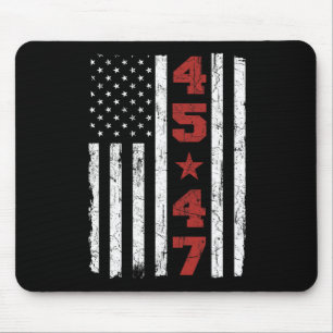 47 Trump Vintage USA-Flagge 2024 Präsidentenwahl Mousepad