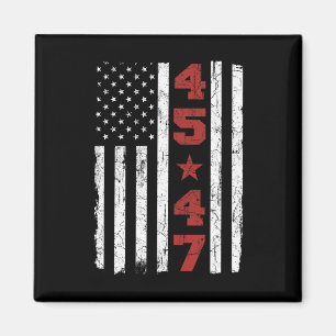 47 Trump Vintage USA-Flagge 2024 Präsidentschaftsw Magnet