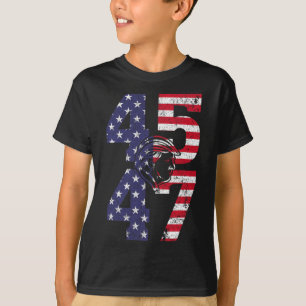 47 Wir Menschen 2024 stehen mit amerikanischer Fla T-Shirt