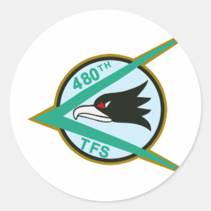 480th TFS Runder Aufkleber