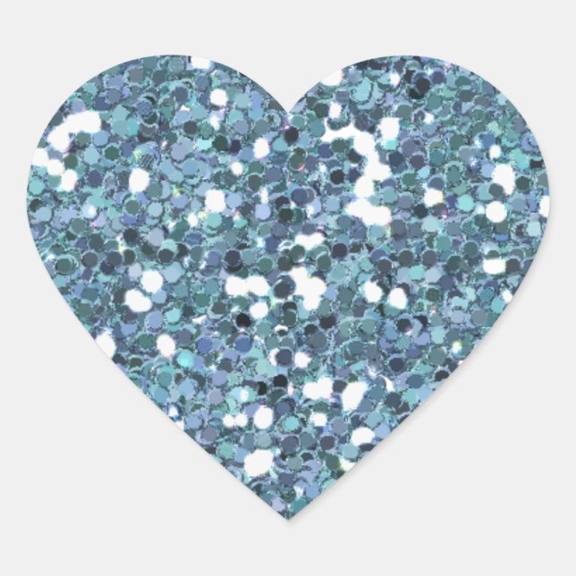 4865__desert-spring-Glitzer-blue LIGHT BLUE BLUES Herz-Aufkleber (Vorderseite)